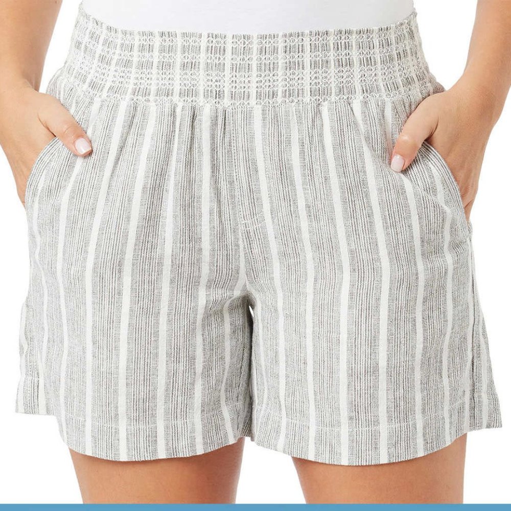 Black NWT Ladies' Linen Blend Short Briggs‎